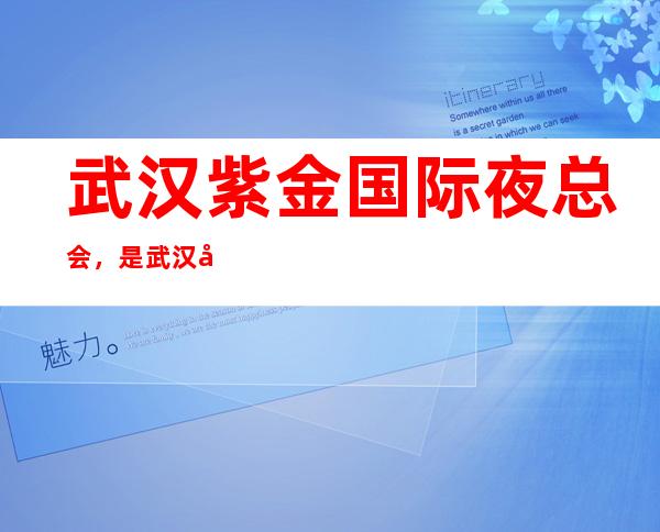 武汉紫金国际夜总会,是武汉十大夜总会榜上有名