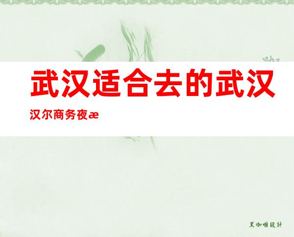武汉适合去的武汉汉尔商务夜总会,他好像适合你
