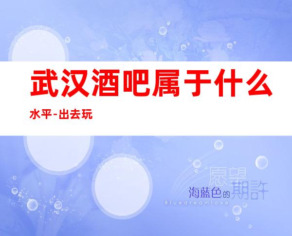 武汉酒吧属于什么水平-出去玩选择多的至尊豪门休闲酒吧