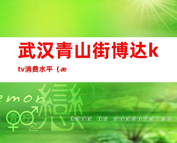 武汉青山街博达ktv消费水平(武汉哪里有不正规的ktv)
