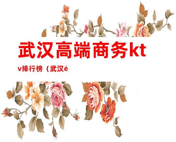 武汉高端商务ktv排行榜(武汉顶级ktv)
