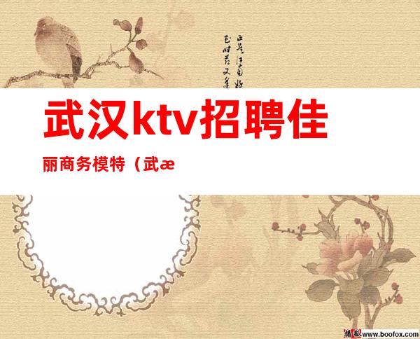 武汉ktv招聘佳丽商务模特(武汉高端ktv招聘)