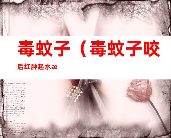 毒蚊子(毒蚊子咬后红肿起水泡)