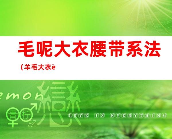 毛呢大衣腰带系法(羊毛大衣腰带后面系法)