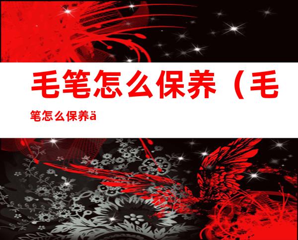 毛笔怎么保养(毛笔怎么保养不会炸毛)