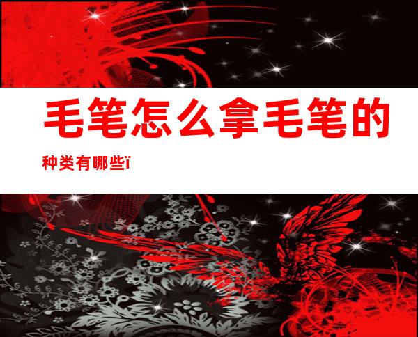 毛笔怎么拿毛笔的种类有哪些（毛笔用什么）