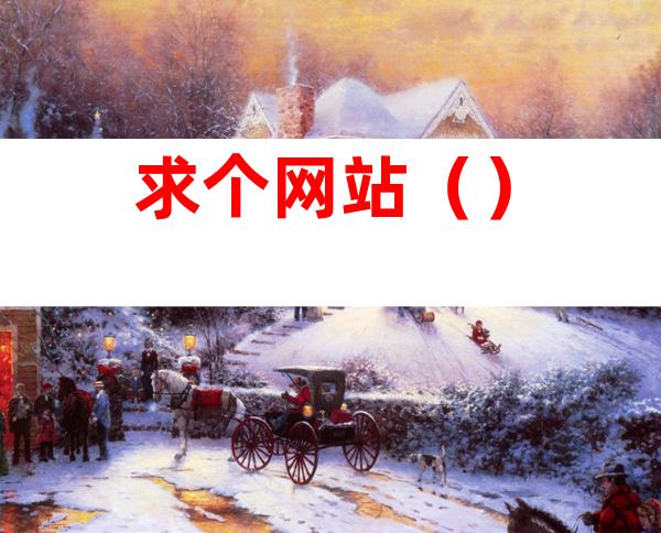 求个网站（）