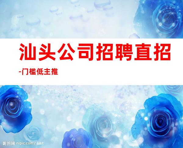汕头公司招聘直招-门槛低主推新人