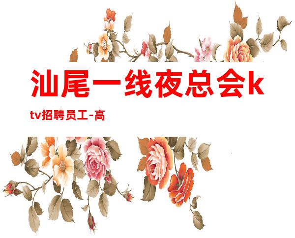 汕尾一线夜总会ktv招聘员工-高档场所生意数一数二