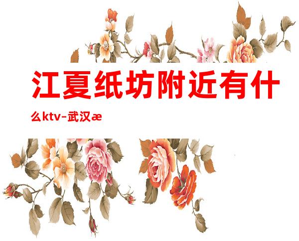江夏纸坊附近有什么ktv – 武汉江夏江夏周边商务KTV