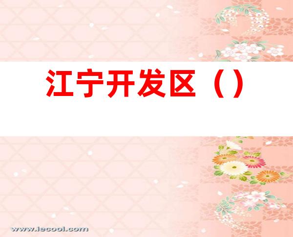 江宁开发区()