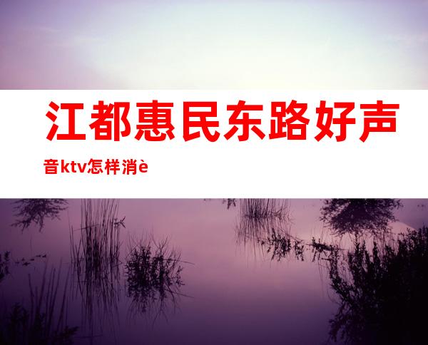 江都惠民东路好声音ktv怎样消费的(宜春朝阳路好声音ktv)
