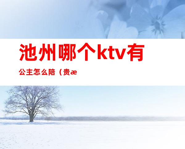 池州哪个ktv有公主怎么陪(贵池有哪些ktv有公主)