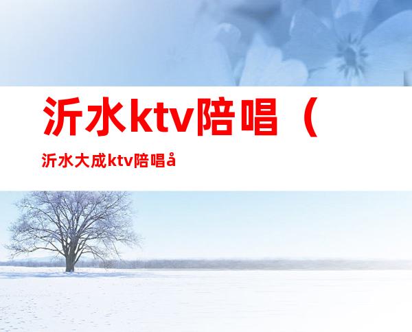 沂水ktv陪唱(沂水大成ktv陪唱多少钱)