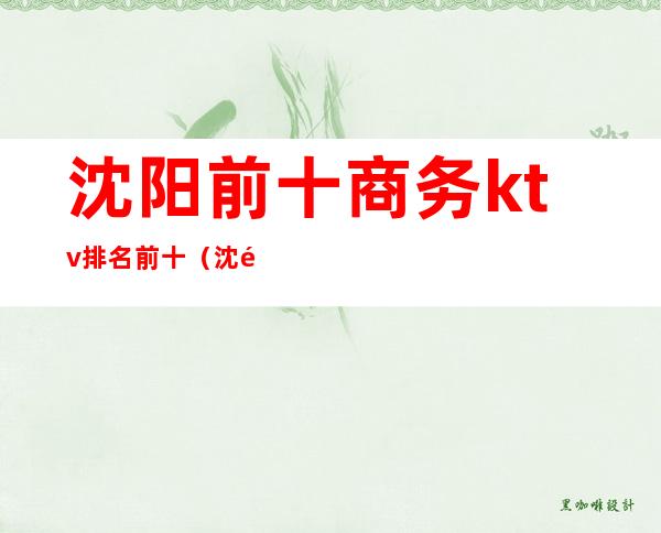 沈阳前十商务ktv排名前十(沈阳十大KTV)