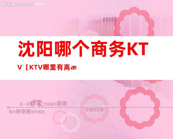 沈阳哪个商务KTV【KTV哪里有高档点的】