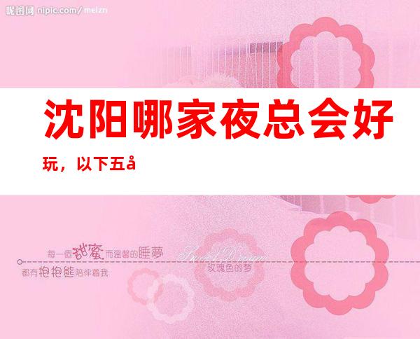沈阳哪家夜总会好玩,以下五家好像不容错过