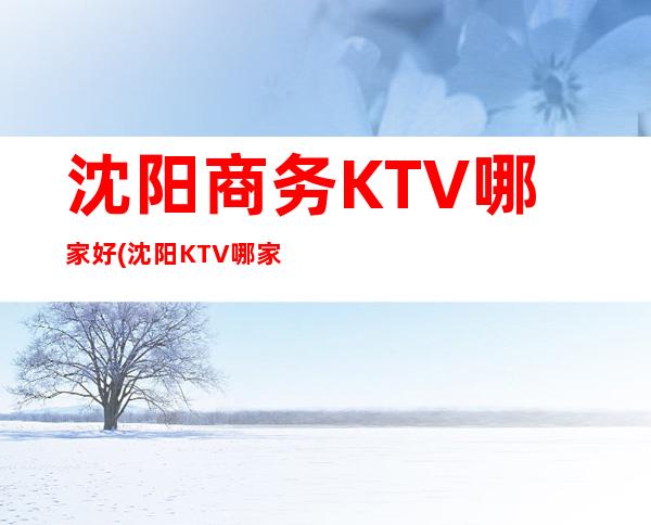 沈阳商务KTV哪家好(沈阳KTV哪家好)