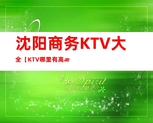 沈阳商务KTV大全【KTV哪里有高档点的】