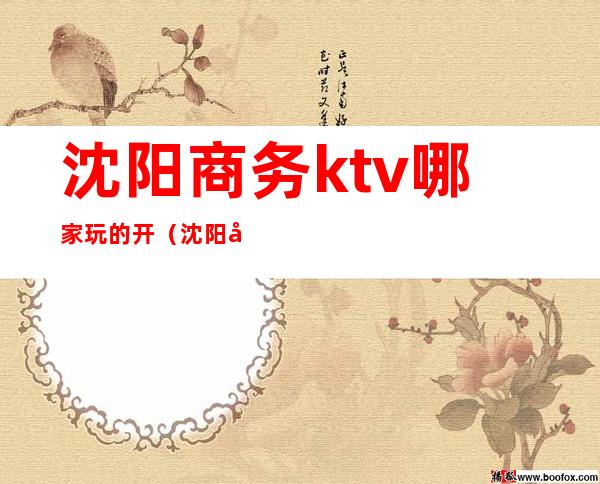 沈阳商务ktv哪家玩的开(沈阳商务ktv一般怎么玩)