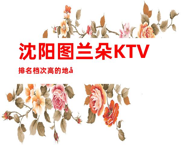 沈阳图兰朵KTV排名档次高的地址,环境怎么样