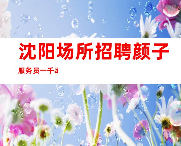 沈阳场所招聘颜子服务员一千二起-包厢爆满.天天赚