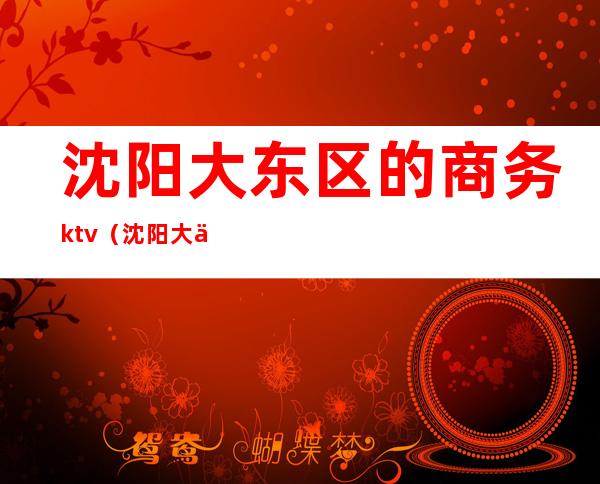 沈阳大东区的商务ktv(沈阳大东区商务局)
