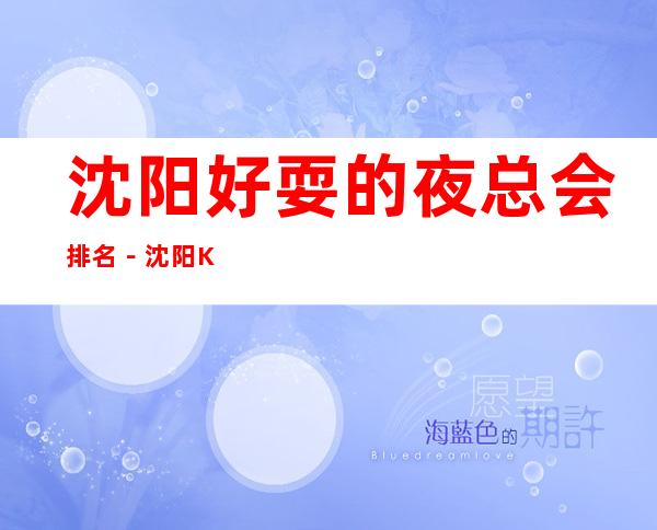 沈阳好耍的夜总会排名-沈阳KTV俱乐部高端好玩乐!