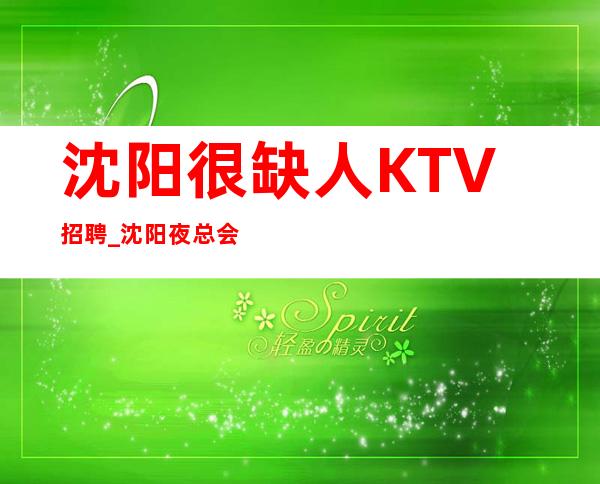 沈阳很缺人KTV招聘_沈阳夜总会治愈矫情完美靓女