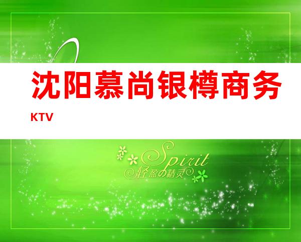 沈阳慕尚银樽商务KTV