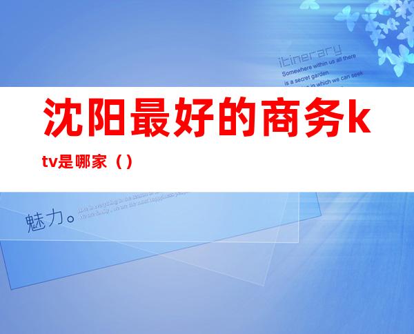 沈阳最好的商务ktv是哪家()