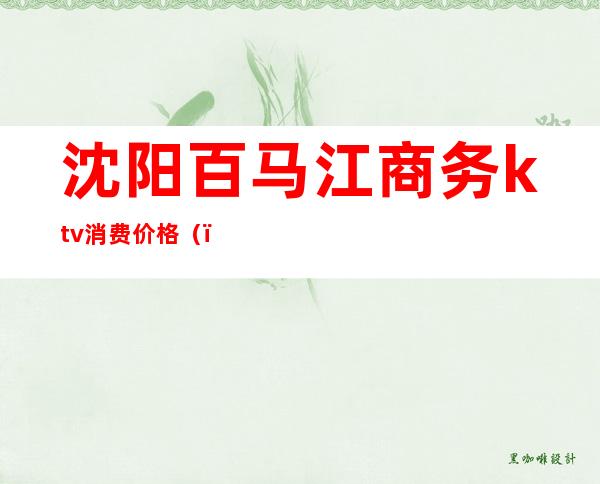沈阳百马江商务ktv消费价格()