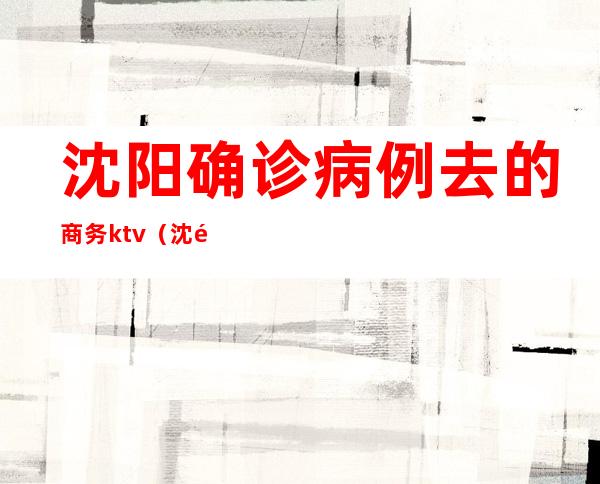 沈阳确诊病例去的商务ktv(沈阳确诊病例的行程)