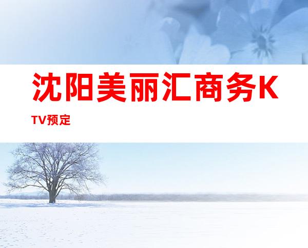 沈阳美丽汇商务KTV预定