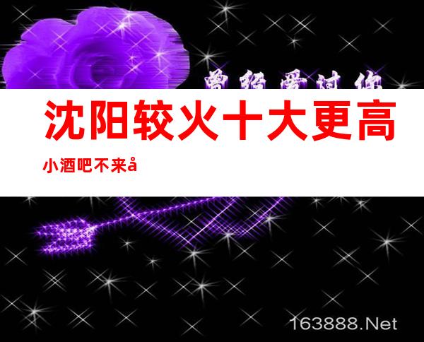 沈阳较火十大更高小酒吧不来可惜
