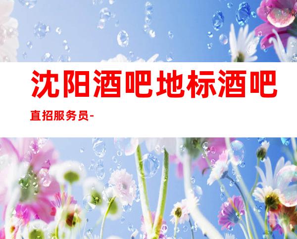 沈阳酒吧地标酒吧直招服务员-当地生意场起步