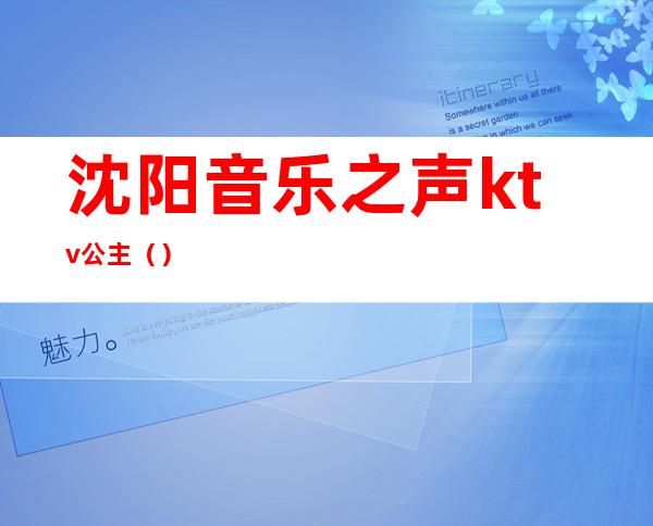 沈阳音乐之声ktv公主()