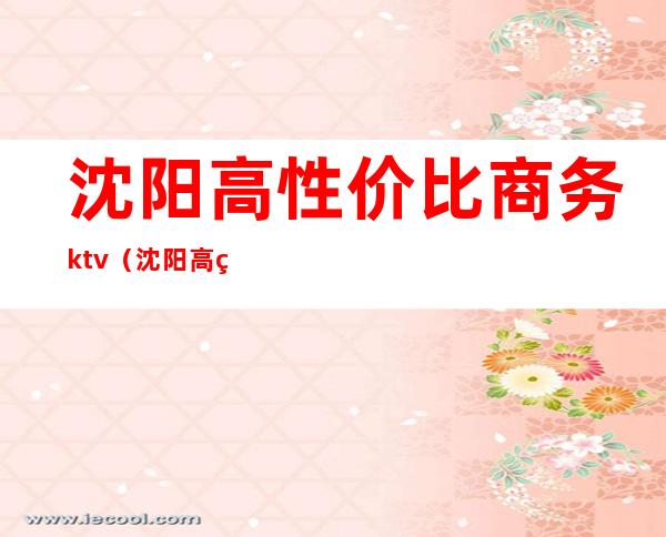 沈阳高性价比商务ktv(沈阳高端商务服务群)