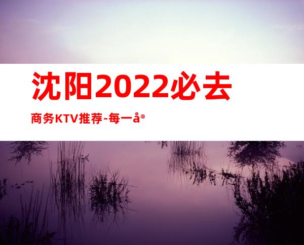 沈阳2022必去商务KTV推荐-每一家为你精心精选