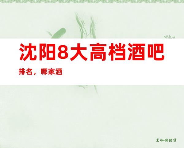 沈阳8大高档酒吧排名，哪家酒吧比较好玩？