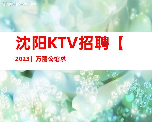 沈阳KTV招聘【2023】万丽公馆求职服务员服务员信息
