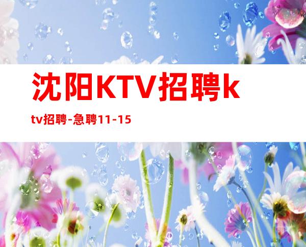 沈阳KTV招聘ktv招聘-急聘11-15