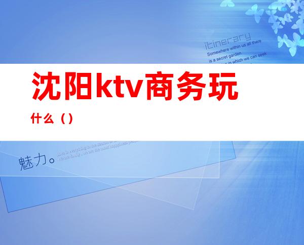 沈阳ktv商务玩什么()