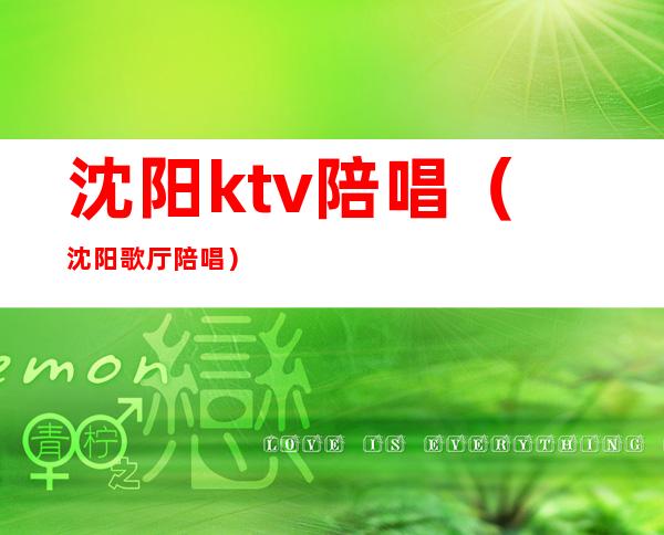 沈阳ktv陪唱(沈阳歌厅陪唱)