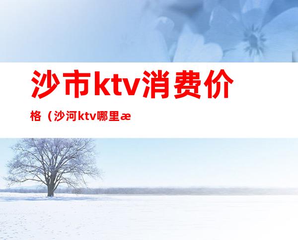 沙市ktv消费价格(沙河ktv哪里最便宜)