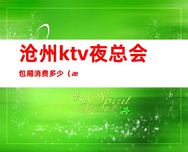 沧州ktv夜总会包厢消费多少（沧州最大的KTV）