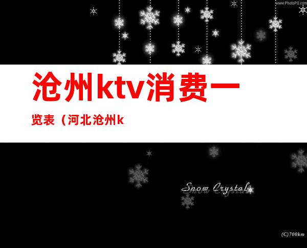 沧州ktv消费一览表(河北沧州ktv有哪些)