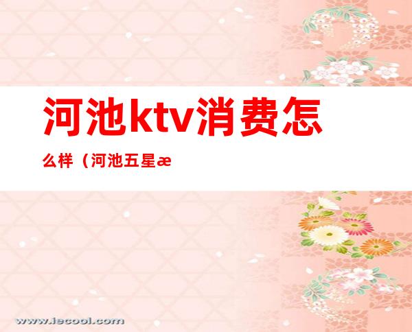 河池ktv消费怎么样(河池五星派对ktv)