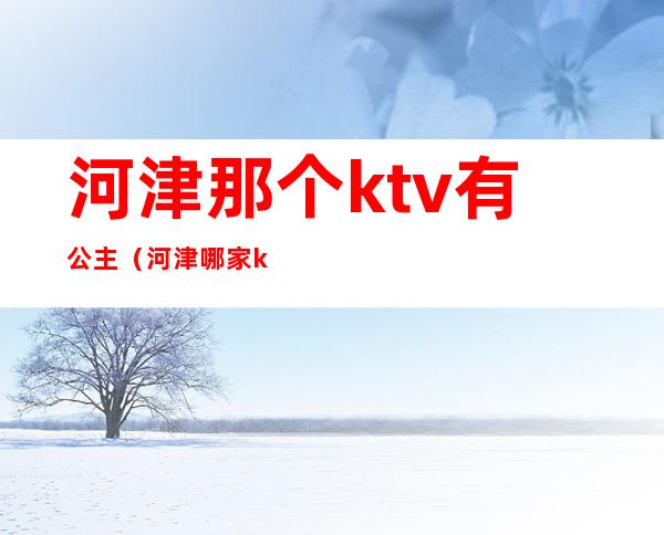 河津那个ktv有公主(河津哪家ktv好)