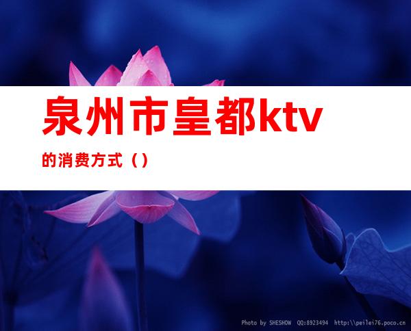 泉州市皇都ktv的消费方式()